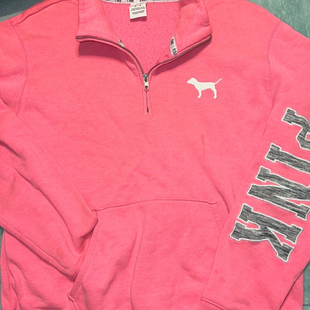 VS PINK Half Zip Pullover sweatshirt M